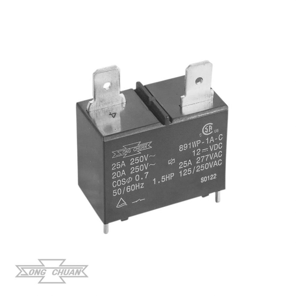 891 Heavy Duty High Inrush 25A PCB Relay